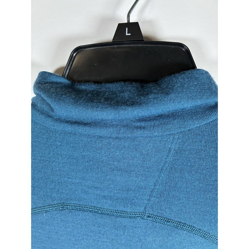 Icebreaker Merino Wool 260 Mens L Blue Half Zip Base Layer Gorpcore Breathable - Picture 10 of 12